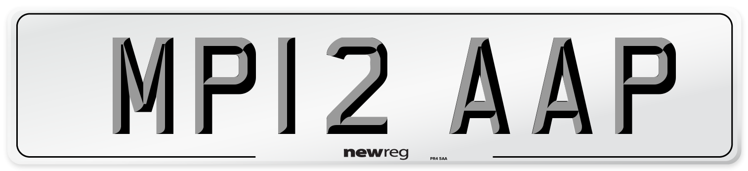 MP12 AAP Number Plate from New Reg